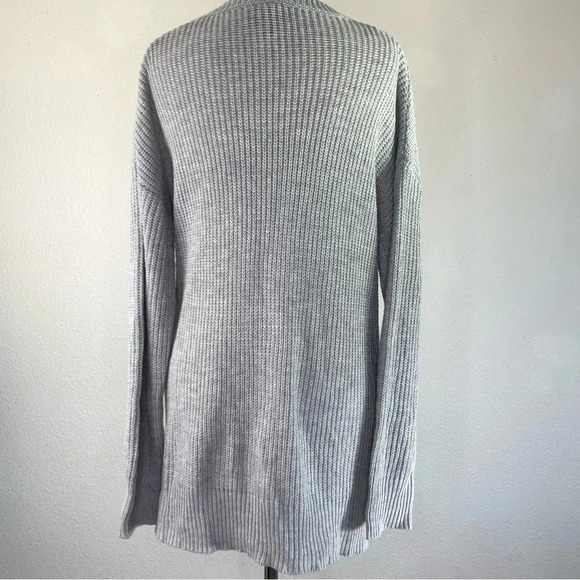 FREE FOR ALL Women's Cable Knit Sweater Chunky Pullover Oversized Size S Gray - Picture 4 of 12